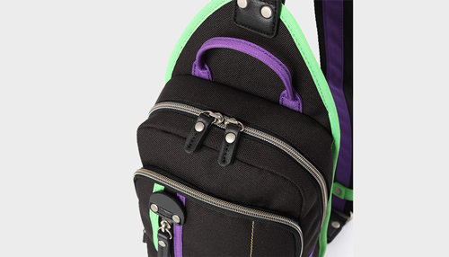 【エヴァンゲリオンコラボ】【数量限定】 MOUSTACHE ボディバッグ ポリエステル×合皮 JDH-1851