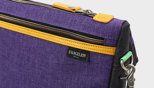 【エヴァンゲリオンコラボ】 MOUSTACHE ショルダーバッグ 杢調ポリ×合皮 JEV-4000
