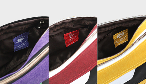 【エヴァンゲリオンコラボ】 MOUSTACHE ショルダーバッグ 杢調ポリ×合皮 JEV-4000