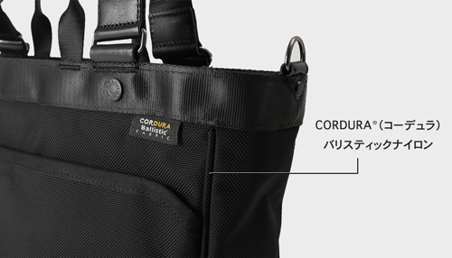 moustache on time トートバッグ バリスティックナイロン×マットターポリン×牛革 JRR-2755