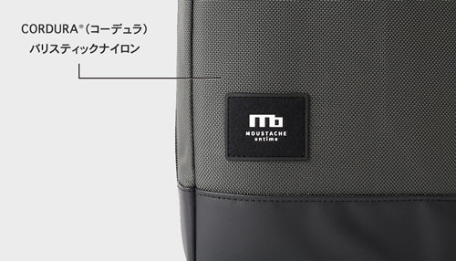 moustache on time リュックサック バリスティックナイロン×マットターポリン×牛革 JRR-2756