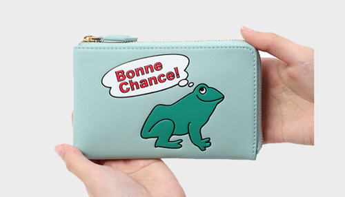 ESSENCE OF POISON L字ファスナースリムウォレット 牛革 KIR-3322