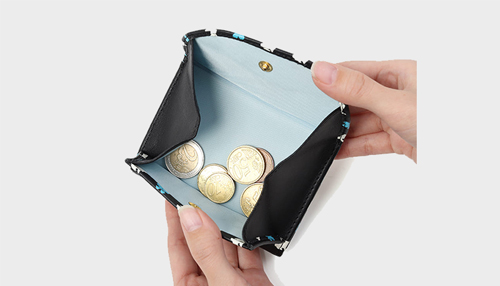 ESSENCE OF POISON 薄型小銭入れ付きコンパクト財布 牛革 KPO-3310