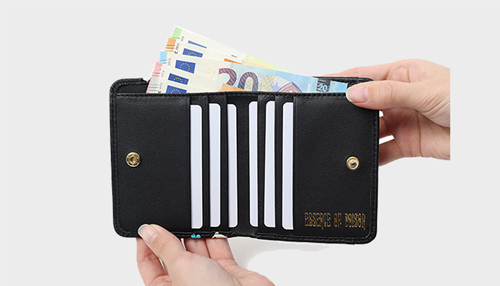 ESSENCE OF POISON 薄型小銭入れ付きコンパクト財布 牛革 KPO-3310