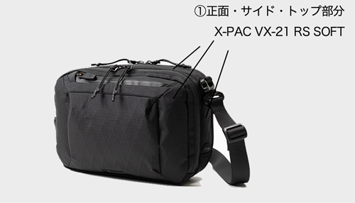 【Web限定】 Raptor II ショルダーバッグ X-Pac×ポリエステル KPT-2422N