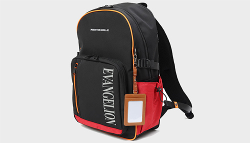 【エヴァンゲリオンコラボ】 MOUSTACHE マチ拡張 ラウンドリュックサック 24-30L ポリエステル MEV-4008