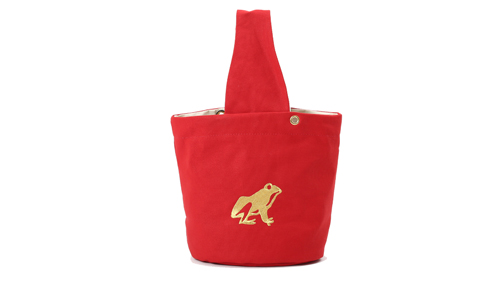 ESSENCE OF POISON バケツ型バック 日本製帆布×牛革 QAD-3140