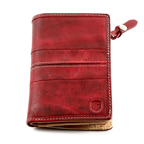 MOUSTACHE 二つ折り財布 バッファロー革×豚革 DBR-5409 | ハーヴェスト