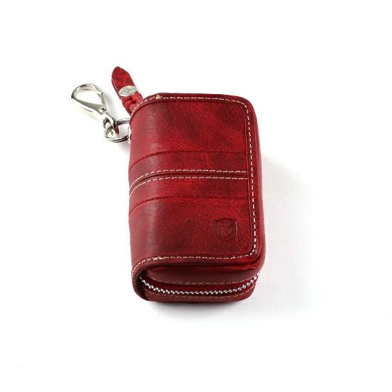 バッファロー革太鼓　ケニア　現地購入 MOUSTACHE キーケース バッファロー革×豚革 DBR-5424 | ハーヴェスト