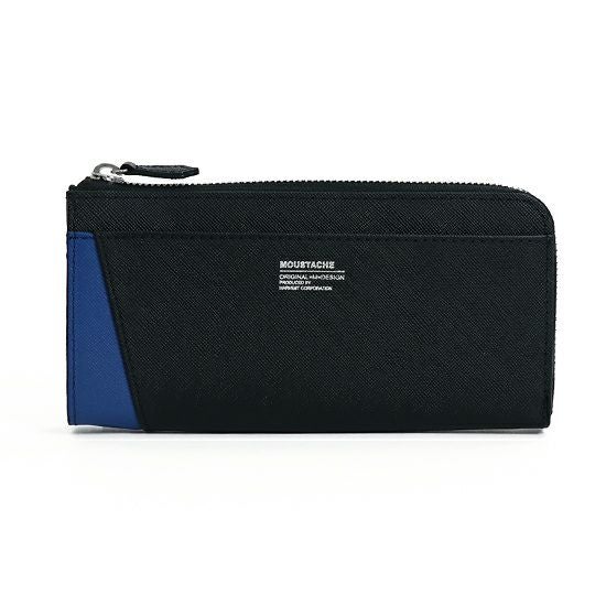 MOUSTACHE L字ファスナー長財布 牛革型押し加工×牛革 DSS-4525