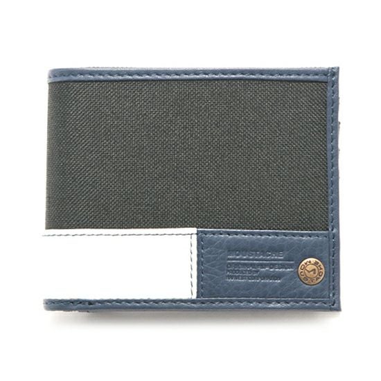 MOUSTACHE 二つ折り財布 ポリエステル×牛革 DUQ-4236 | ハーヴェスト