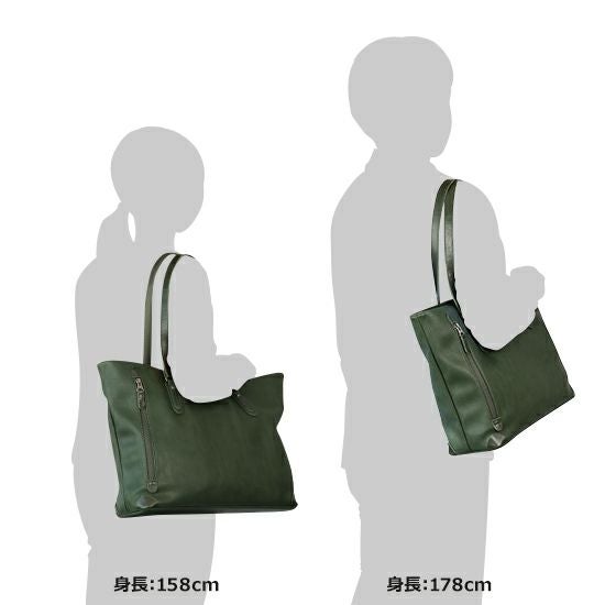 MOUSTACHE トートバッグ シュリンク合皮×牛革 JGH-6597 | ハーヴェスト