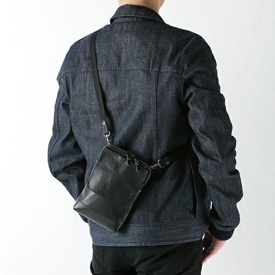 DOUBLES ショルダーバッグ（S）ベルトポーチ イタリアンソフト牛革