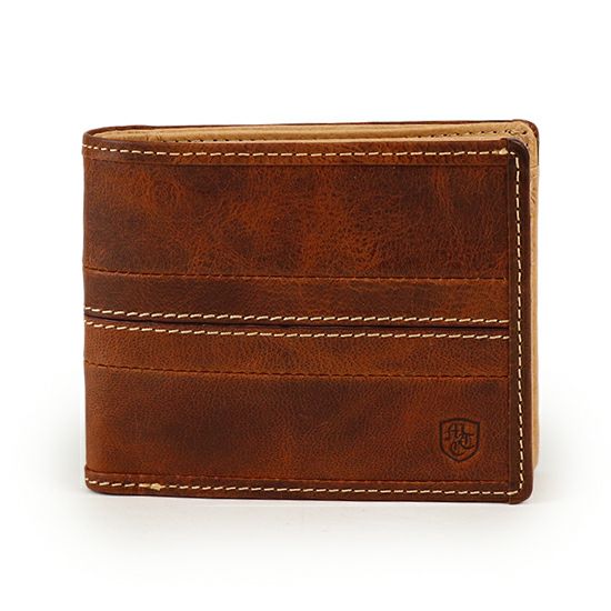 MOUSTACHE 二つ折り財布 バッファロー革×豚革 DBR-5403 | ハーヴェスト