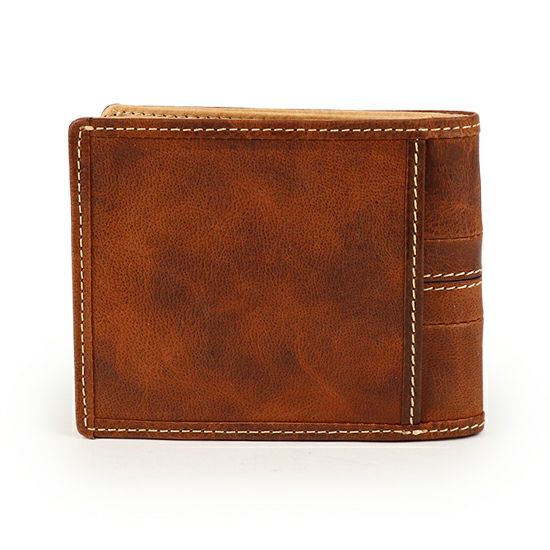 MOUSTACHE 二つ折り財布 バッファロー革×豚革 DBR-5403 | ハーヴェスト