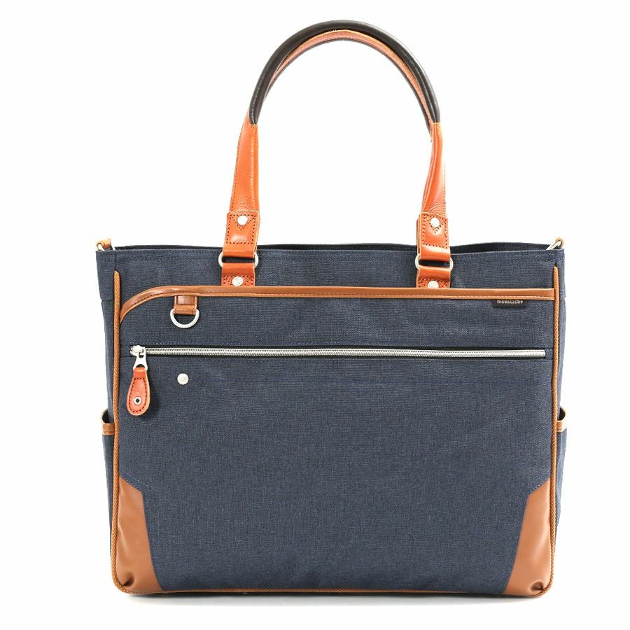 moustache on time 2WAY ビジネストート ポリエステル×牛革×合皮 JPF