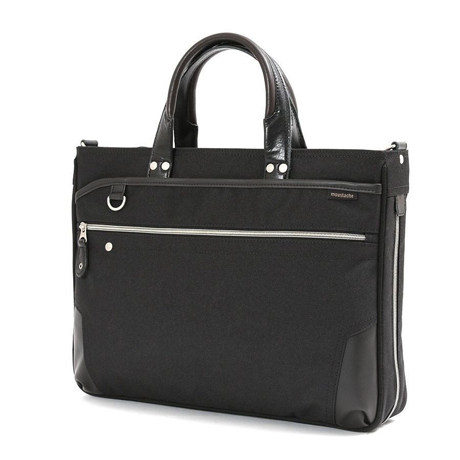 moustache on time 2WAY ビジネスバッグ ポリエステル×牛革×合皮 JPF