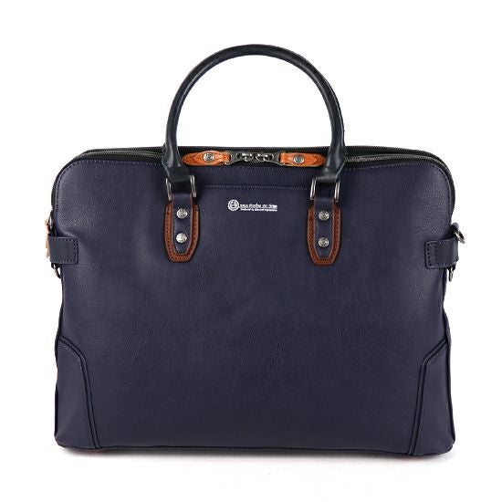 moustache on time 2WAY ビジネスバッグ 合皮×牛革 JUX-2490