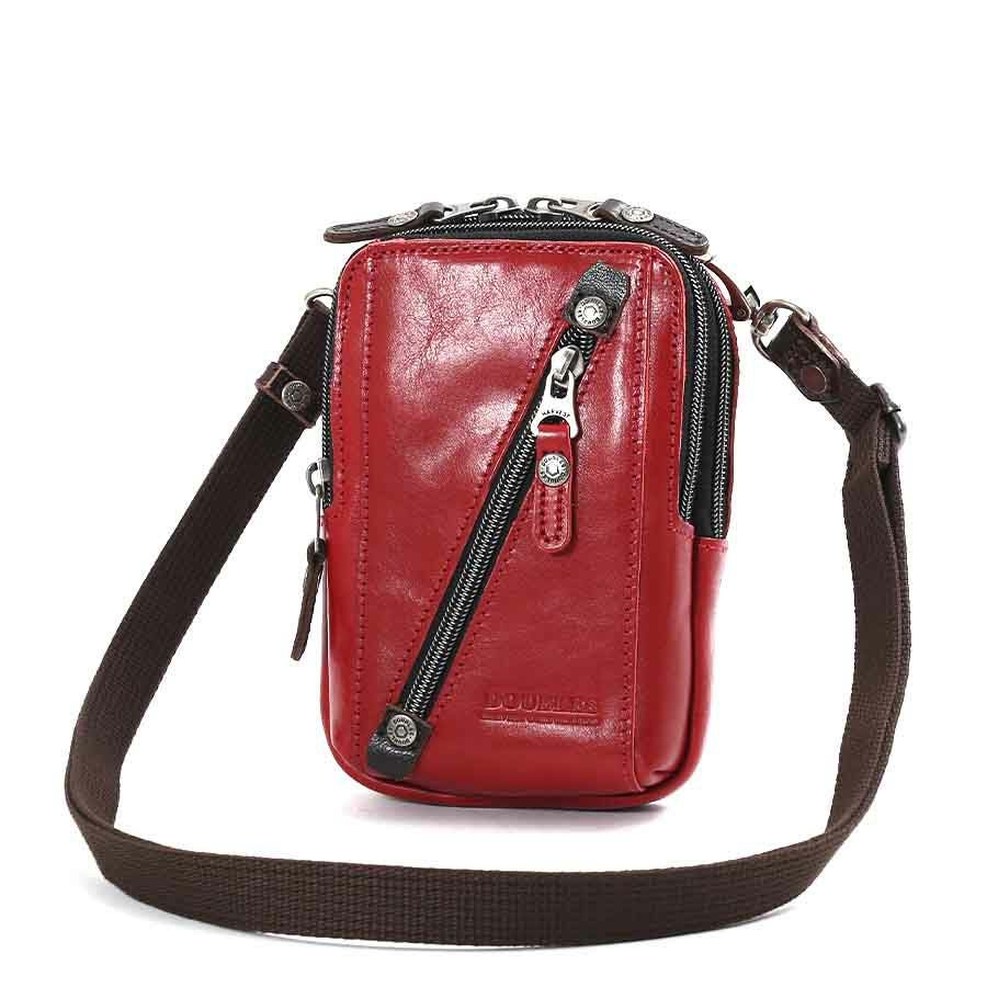 DOUBLES 2WAY ショルダー付きベルトポーチ 牛革 VIF-7201