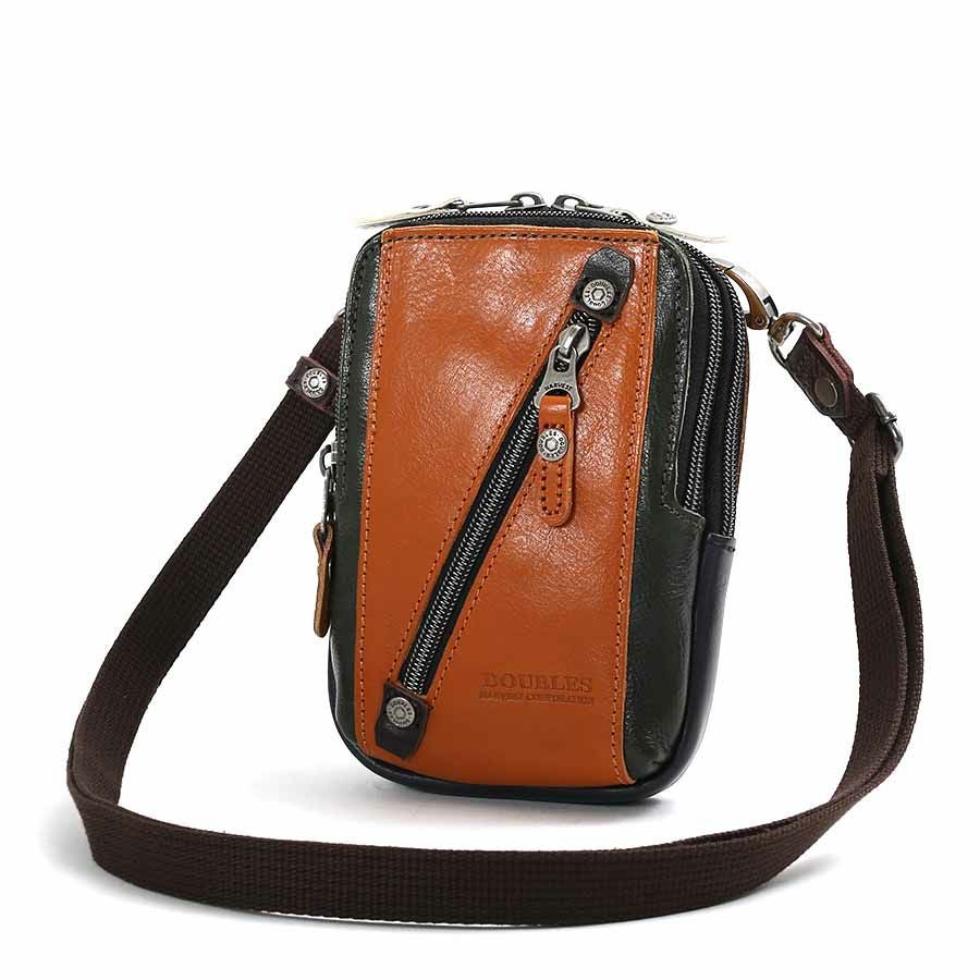 DOUBLES 2WAY ショルダー付きベルトポーチ 牛革 VIF-7201