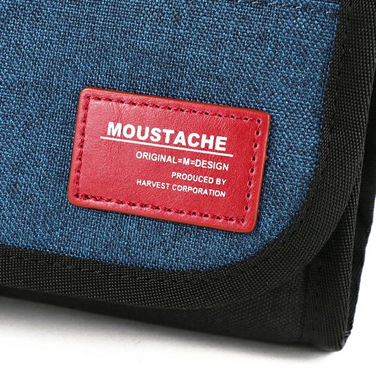 MOUSTACHE お財布バッグ 杢調ポリ×合皮 VLP-4640