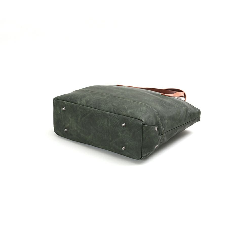 MOUSTACHE トートバッグ(S) 合皮×イタリアンヌメ牛革 VYE-4806