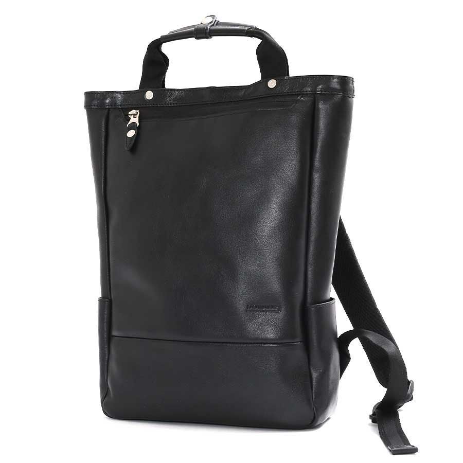 DOUBLES トート型リュックサック 牛革×ナイロン JEC-7470