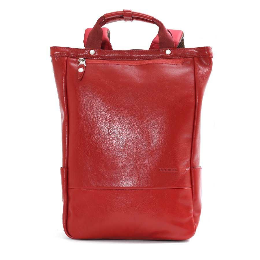 DOUBLES トート型リュックサック 牛革×ナイロン JEC-7470