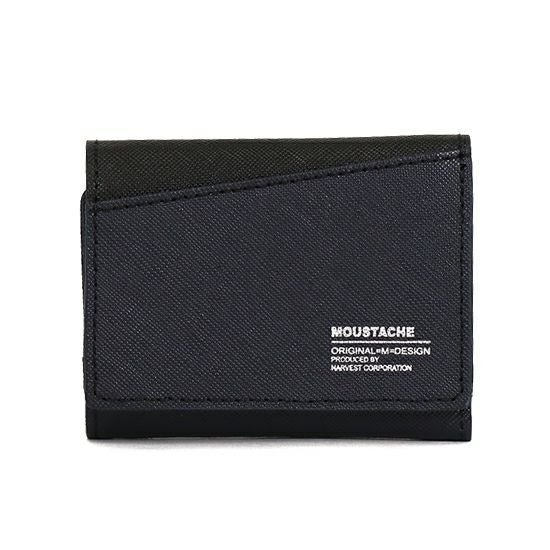 MOUSTACHE 3つ折り札入れ 牛型押し加工×牛革 DSS-4530 | ハーヴェスト