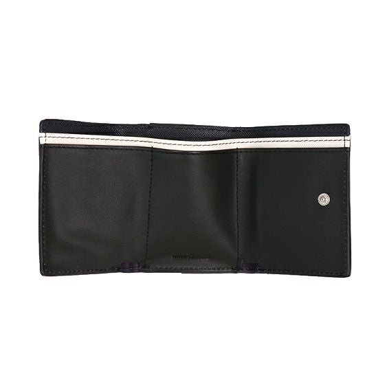 MOUSTACHE ３つ折り札入れ 牛型押し加工×牛革 DSS-4530