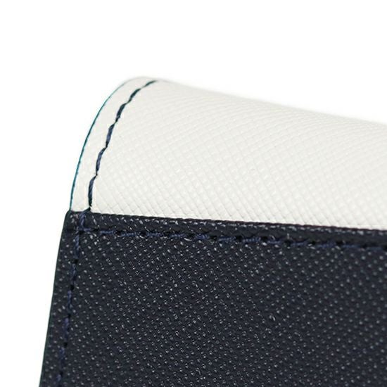 MOUSTACHE ３つ折り札入れ 牛型押し加工×牛革 DSS-4530