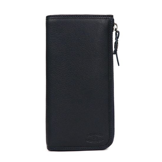 DOUBLES Lファスナー長財布 一毛牛（国産牛）×牛革 DMO-7486