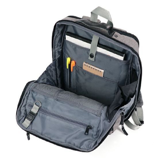 moustache on time ビジネスリュック(M) 撥水ヘリンボーンポリ