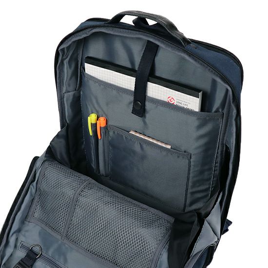 moustache on time ビジネスリュック(L) 撥水ヘリンボーンポリ