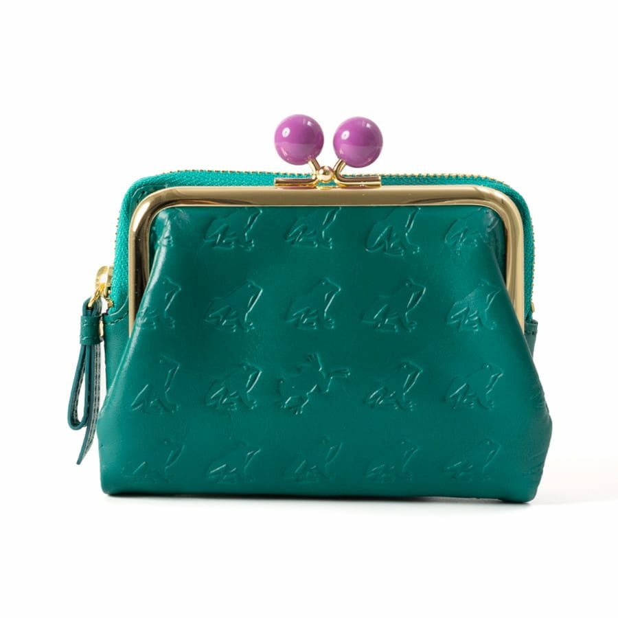 ESSENCE OF POISON がま口二つ折り財布 牛革 DES-3502