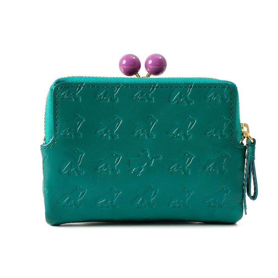 ESSENCE OF POISON がま口二つ折り財布 牛革 DES-3502