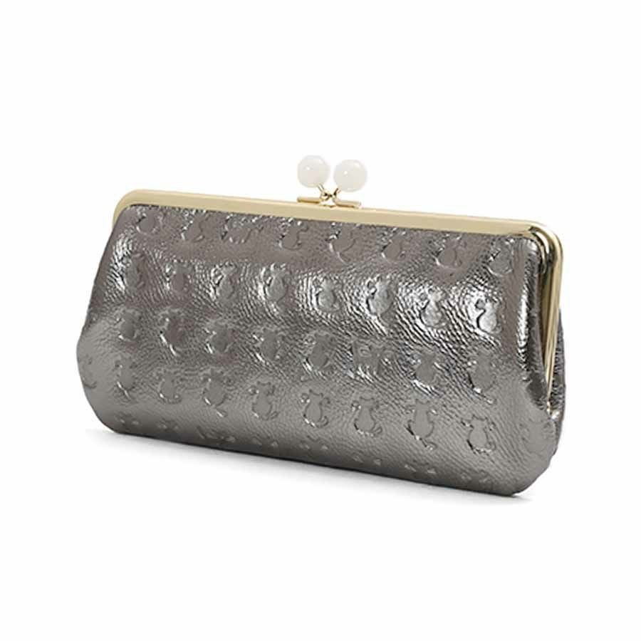 公式】 ESSENCE OF POISON がま口長財布 牛革 DES-3504 ハーヴェスト