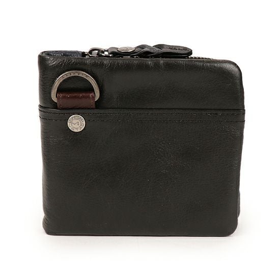 MOUSTACHE 二つ折り財布 牛革 PPH-4119