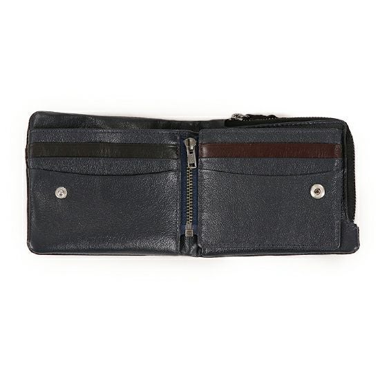 MOUSTACHE 二つ折り財布 牛革 PPH-4119