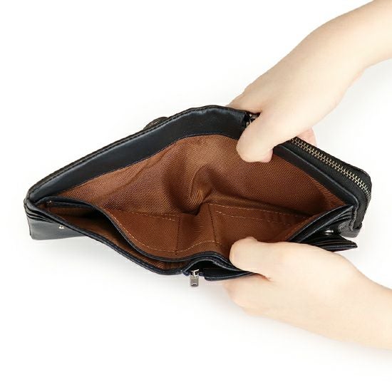 MOUSTACHE 二つ折り財布 牛革 PPH-4119