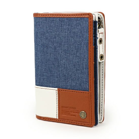 MOUSTACHE 深札入れ ポリエステル×牛革 DUQ-4239