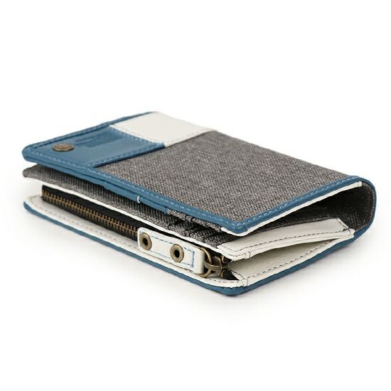 MOUSTACHE ミドル財布 ポリエステル×牛革 DUQ-4239 | ハーヴェスト