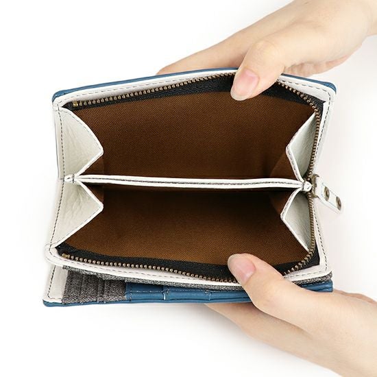 MOUSTACHE ミドル財布 ポリエステル×牛革 DUQ-4239 | ハーヴェスト