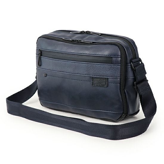 公式】 MOUSTACHE ショルダーバッグ(S) スムース合皮×シボ合皮