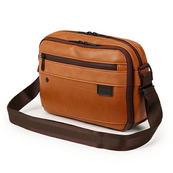 公式】 MOUSTACHE ショルダーバッグ(S) スムース合皮×シボ合皮