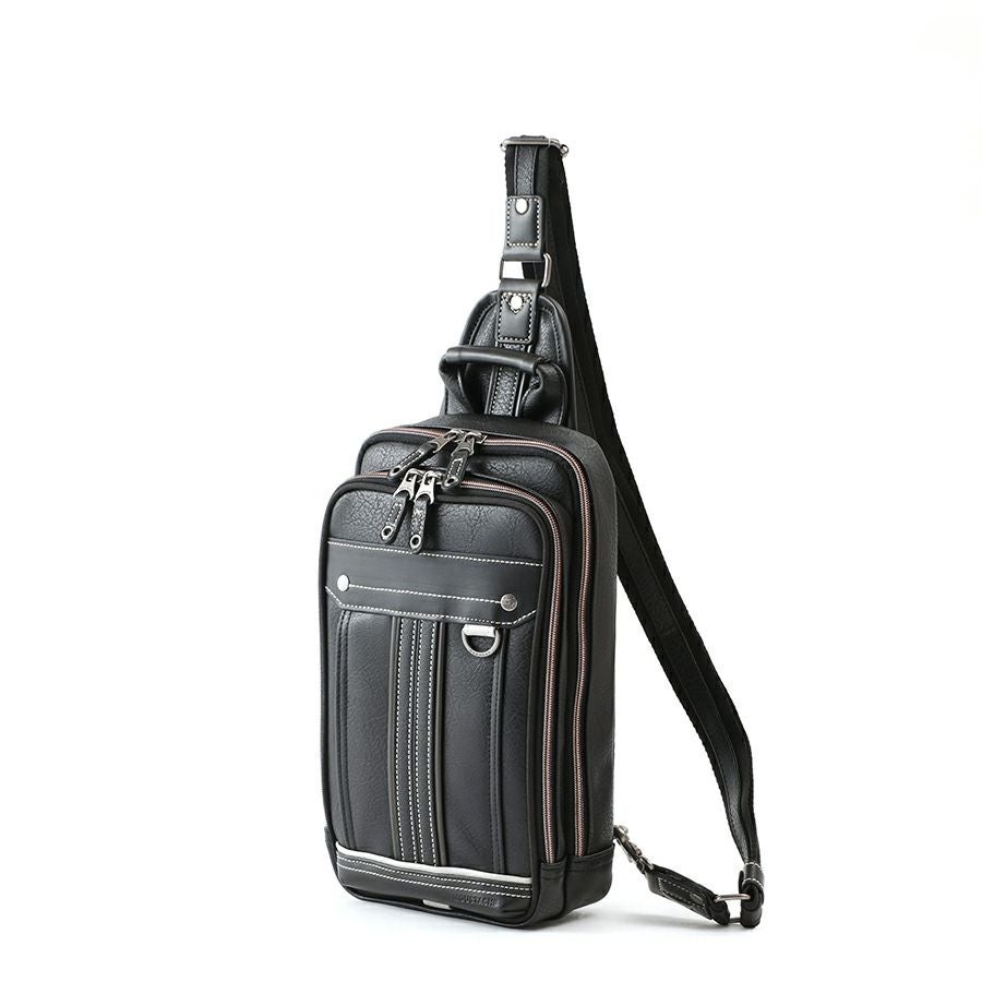 MOUSTACHE ボディバッグ ムラ合皮x合皮 BDD-0662 | ハーヴェスト