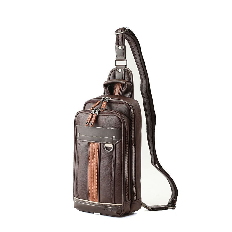 MOUSTACHE ボディバッグ ムラ合皮x合皮 BDD-0662 | ハーヴェスト