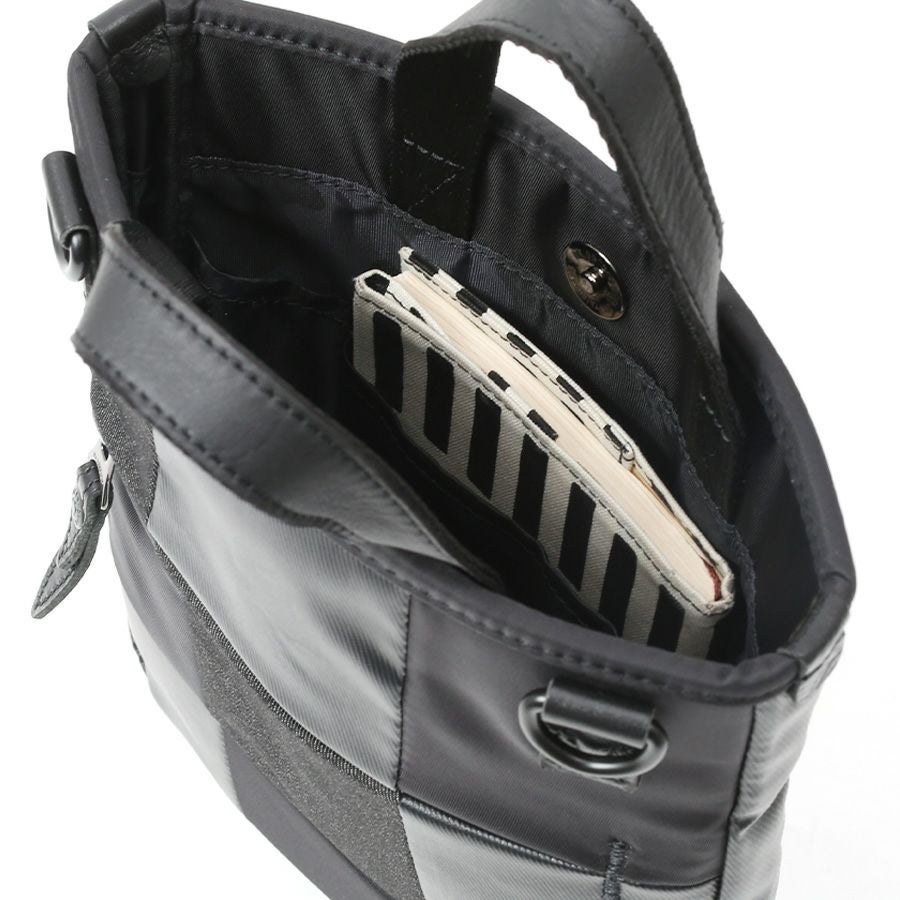 DSBK 2WAYミニトートショルダー 綿MIX×ナイロン×牛革 JEW-3085