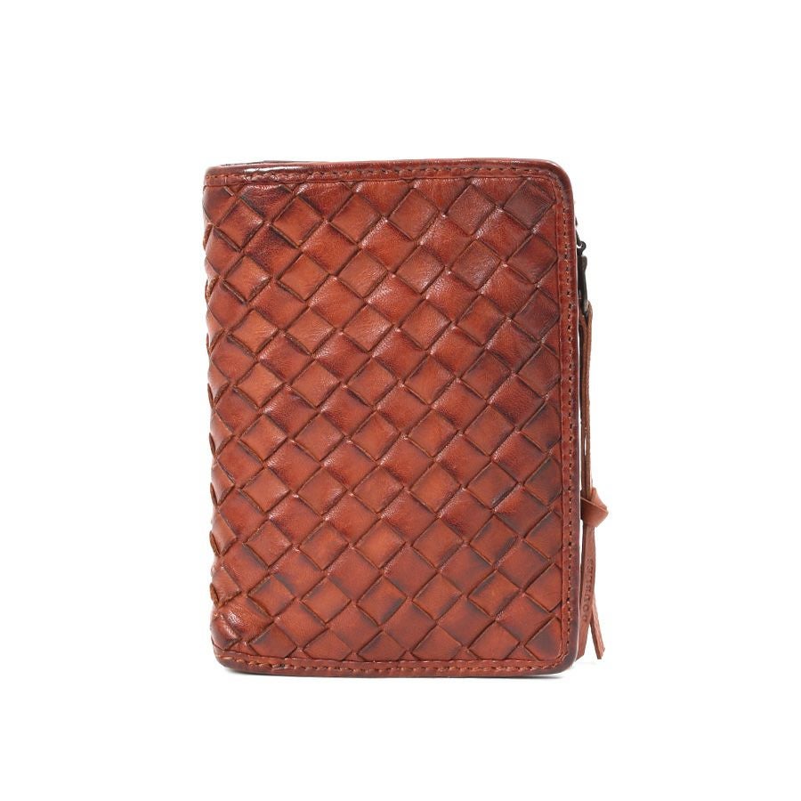 DOUBLES ミドル財布 牛革メッシュ×牛革(製品洗い加工) WLO-7641