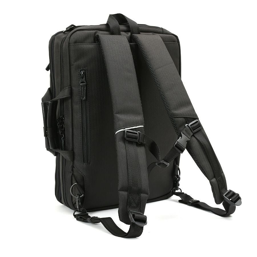 moustache on time 3wayビジネスバッグ 撥水ヘリンボーンポリ×コーティングポリ×牛革 JJT-2068